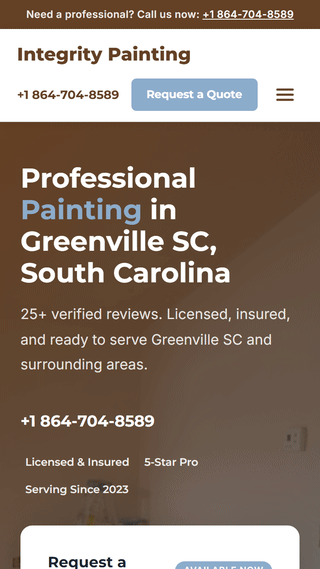 Scrolling preview for Integrity Painting