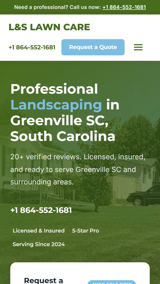 Scrolling preview for L&S LAWN CARE