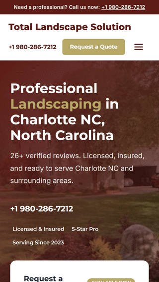 Scrolling preview for Total Landscape Solution